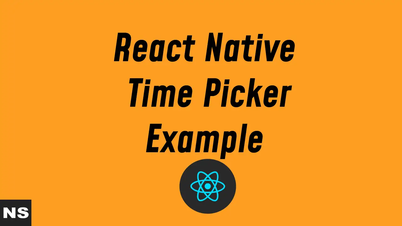 React Native Time Picker Example